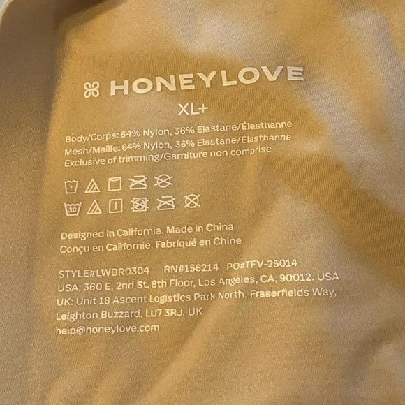 Honeylove White Cream Women's Bra size XL+ - Picture 9 of 12